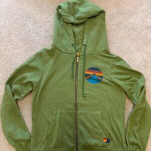 LIKE NEW Aviator Nation ALL SEASONS CIRCLE ZIP HOODIE -Medium